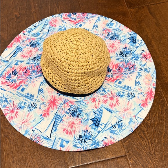 Lilly Pulitzer Accessories - Lilly Pulitzer Floral Print Fabric with Pink and Blue Accents